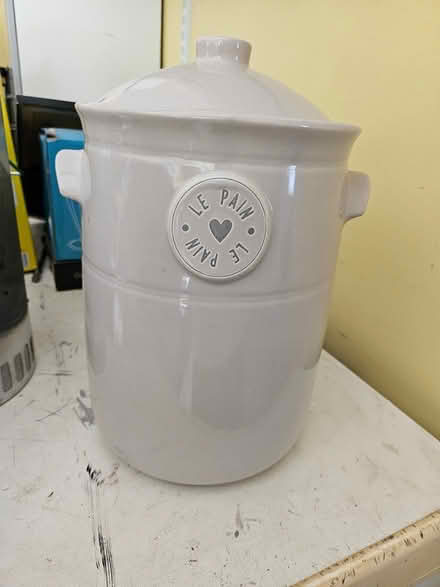 Photo of free Ceramic bread crock (Crag Bank, LA5) #1