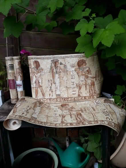 Photo of free Egyptian Themed Wallpaper Border Rolls (Thornhill FK8) #1