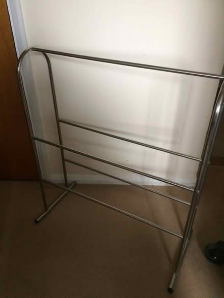 Photo of free Freestanding five tier chrome towel rail. (St James, South Elmham IP19) #1