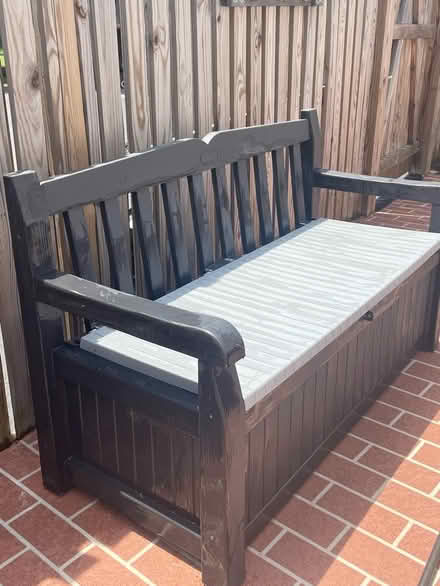 Photo of free Outdoor storage bench (Chantilly, VA) #1