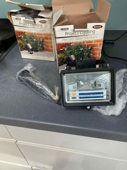 Photo of free 2 halogen floodlights (Feltham TW13) #2