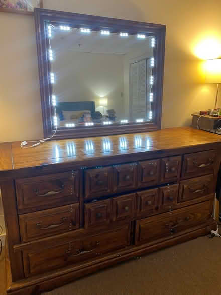 Photo of free Dresser with vanity and lights (Harvard Square) #3