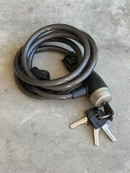 Photo of free Heavy duty cable bike lock (Southwest St Louis County) #1