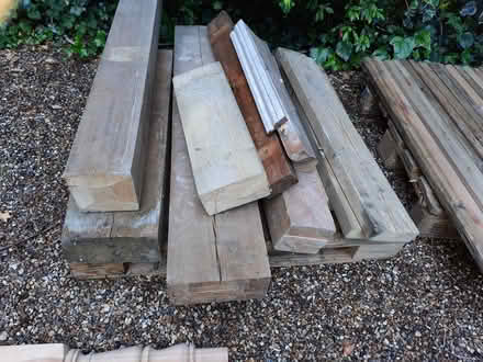 Photo of free wood and 8mm glass (Chislehurst) #3