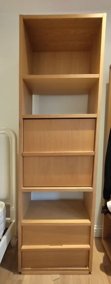 Photo of free Furniture with 2 drawers, shelves and foldable little table (Oxford OX1) #4