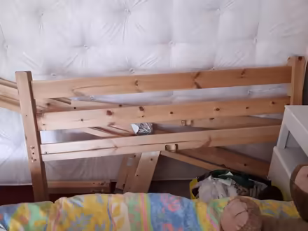 Photo of free Pine Double Bed Frame (EH33, Tranent) #1