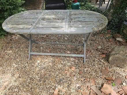 Photo of free Wooden folding garden table (CM17 Harlow) #1
