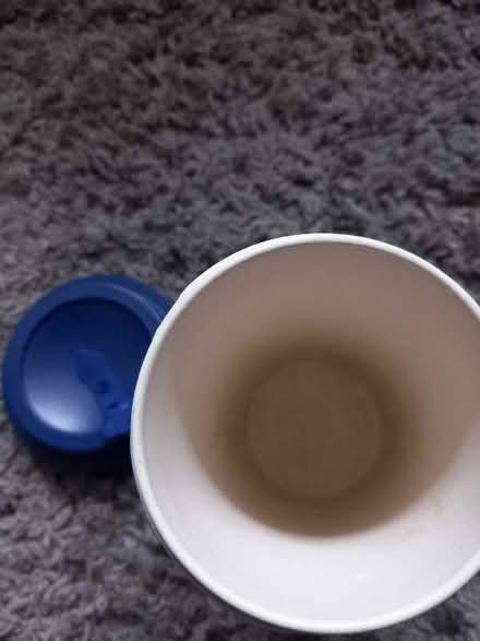 Photo of free Blue patterned travel mug (Tilehurst RG30) #1