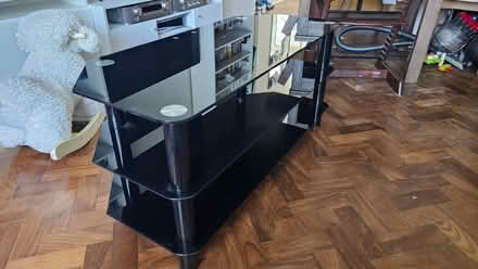 Photo of free Glass Black TV Bench (SW15 Putney Heath) #3