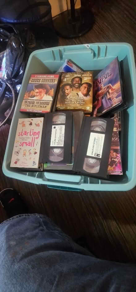 Photo of free vhs & dvd lot (roxbury crossing)