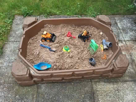 Photo of free Sand pit with toys (Grange-over-Sands LA11) #1