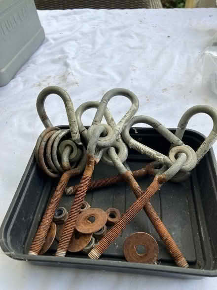 Photo of free Fittings and ground anchors for swings (Sutton Pools OX14) #1