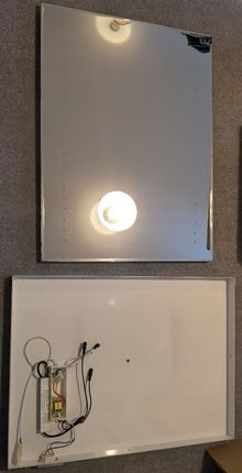 Photo of free Illuminated, heated mirror w/ shaver socket (800 × 600 mm) (Dean Court OX2) #1