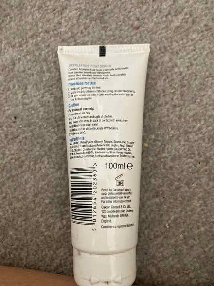 Photo of free Foot scrub (Stafford ST16) #3
