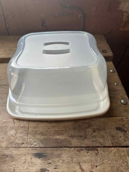 Photo of free Large cake stand/cover (Lostock Hall PR5) #1