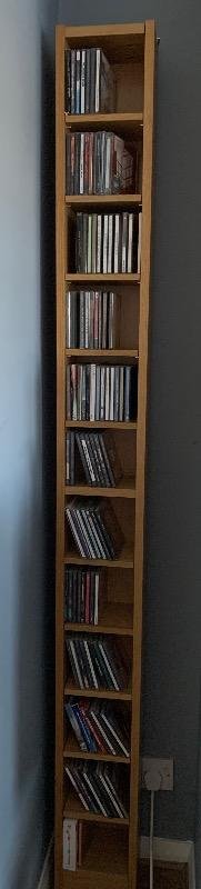 Photo of free 2 IKEA storage towers, cd, dvd, books & ornaments (Far Bletchley MK3) #1