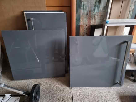 Photo of free Grey Gloss Cabinet Doors (AB15) #1