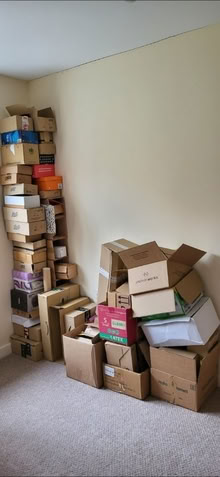 Photo of free cardboard boxes (Llangynnwr SA31) #1