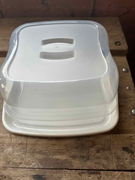 Photo of free Large cake stand/cover (Lostock Hall PR5) #2