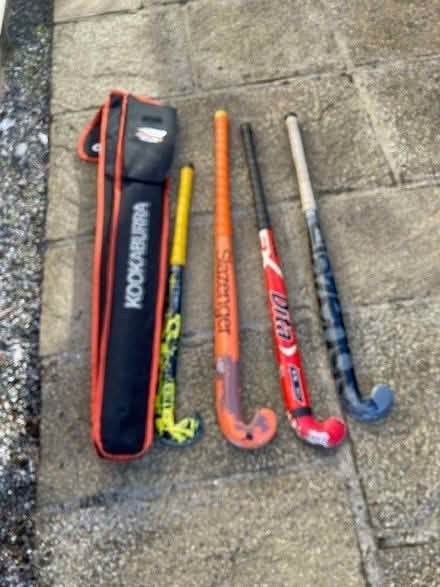 Photo of free 4 children's hockey sticks and carry bag. (Llandaff CF5) #1