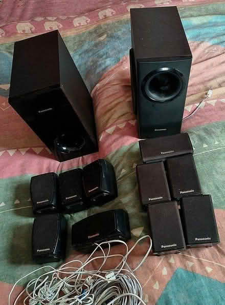 Photo of free Surround speakers only, NO AMP (Cashes Green, Stroud) #1