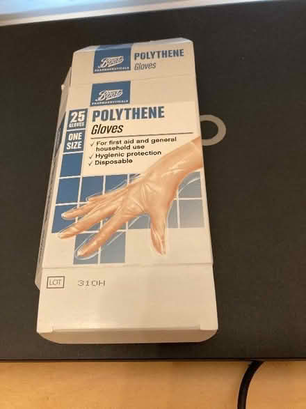 Photo of Boots polythene gloves (Bernards Heath AL3) #1