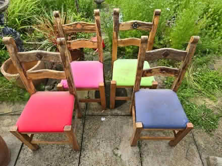 Photo of free Four Wooden Chairs (Bozeat NN29) #1