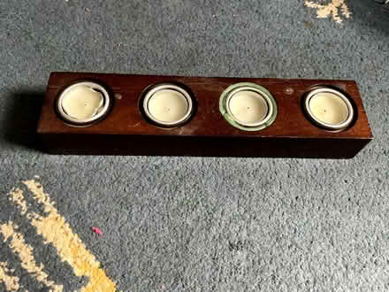 Photo of free Large wooden candle holder (Goldhanger CM9) #1