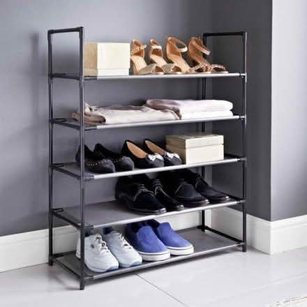 Photo of free 4 tier shoe rack. Metal & fabric (Luton LU2) #3
