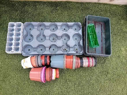 Photo of free Mix of plant pots and seed trays (Foxholes SG13) #1
