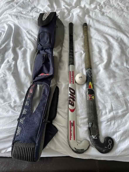 Photo of free Hockey sticks, ball, stick bag (Aylesbury Vale LU7) #1