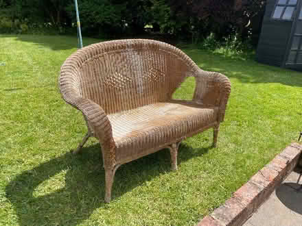 Photo of free Wicker sofa (Winkfield Row RG42) #1