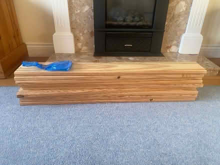 Photo of free 9 pine bed slats with screws (Amersham Common HP7) #1