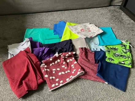 Photo of free Stretch fabric scraps (Lyndon Green B26) #1