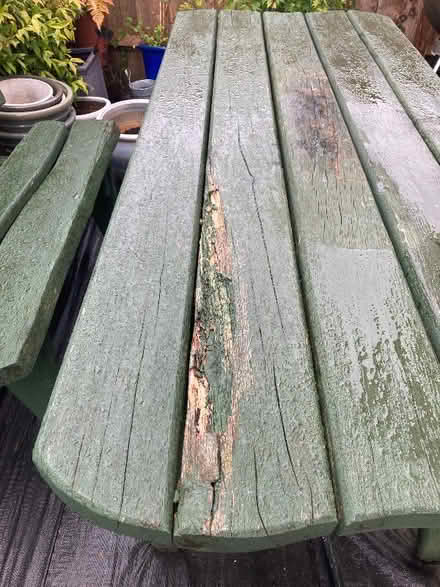 Photo of free Oak Garden Table and Two Benches (Graven Hill Depot OX25) #2