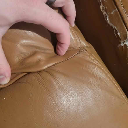 Photo of free Leather sofa (Kedleston Road DE1) #2