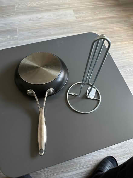 Photo of free Procook small pan and ikea paper towel holder (Ravenscourt Park W6) #3