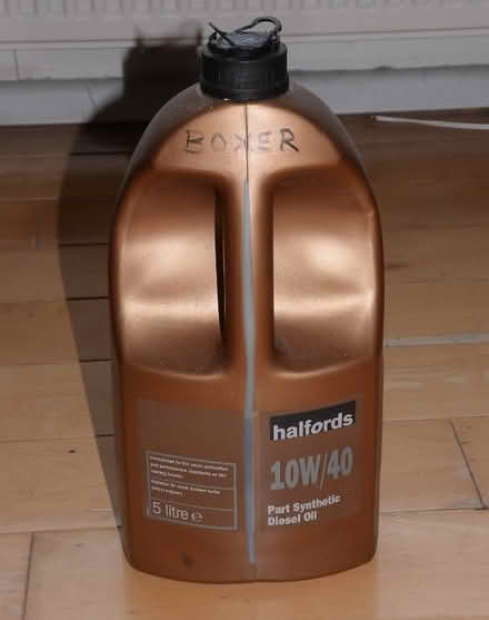 Photo of free Halfords 10w/40 diesel engine oil 2.5+ litre, part synthetic (West End EH12) #1