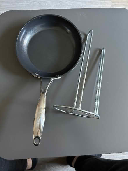 Photo of free Procook small pan and ikea paper towel holder (Ravenscourt Park W6) #1