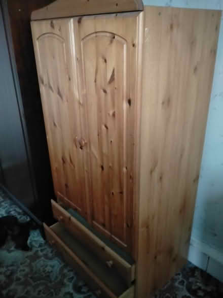 Photo of free Small pine wardrobe. (Bolton le Sands LA5) #2