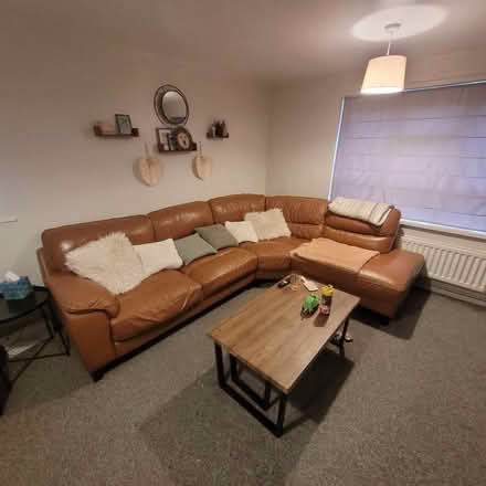 Photo of free Leather sofa (Kedleston Road DE1) #1