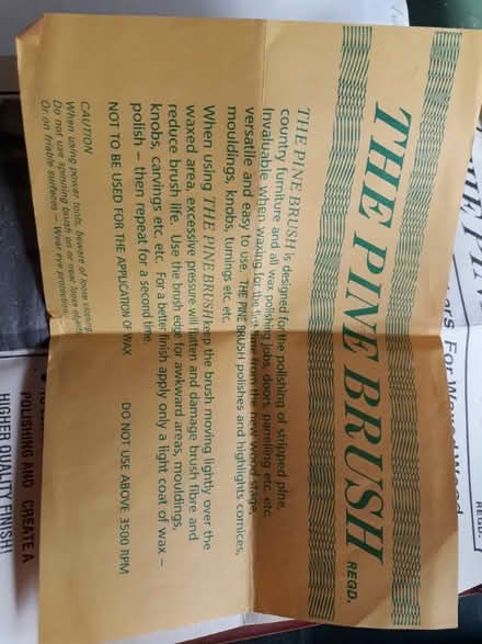 Photo of free Rotary buffing brush for wax polish (Brighton Hill RG22) #1