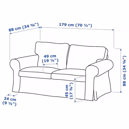 Photo of free ikea ektorp 2-seater sofa (Heeley S8) #3