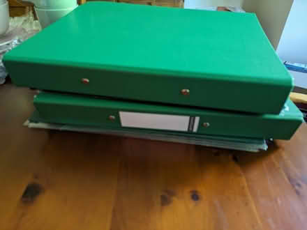 Photo of free 4 Green Ring Binders (Sharmans Cross B91) #1