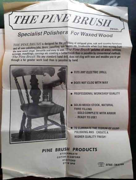 Photo of free Rotary buffing brush for wax polish (Brighton Hill RG22) #2