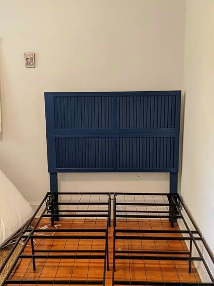 Photo of free antique shutter queen headboard (Crestwood) #3