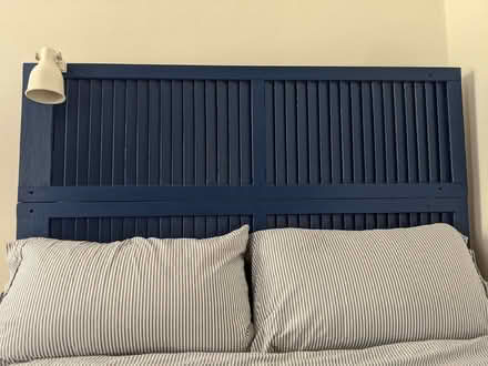 Photo of free antique shutter queen headboard (Crestwood) #1