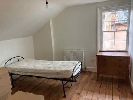 Photo of free Vintage black metal folding bed and mattress (Royal Leamington Spa CV32) #1