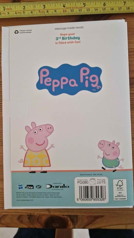 Photo of free 3 yo birthday card (Stotfold SG5) #2