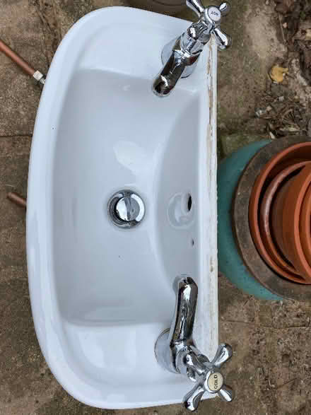 Photo of free Small hand basin plus taps (Old Colwyn LL29) #1